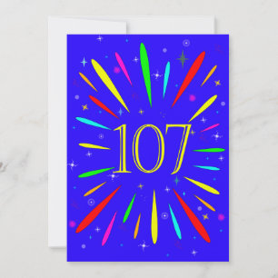 107. Geburtstagsparty Einladung Explosion
