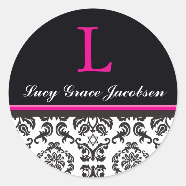 107 Jodene :: STICKER SIEGEL :: damask1 (Vorderseite)