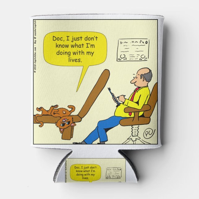 1082 Was mache ich mit meinem Cartoon? Dosenkühler (Vorderseite)