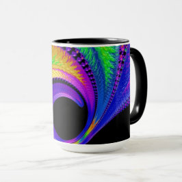 108-39 metallischer Regenbogenhalbmondmond Tasse
