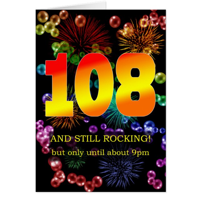 108. Geburtstag noch rocken (Vorne)