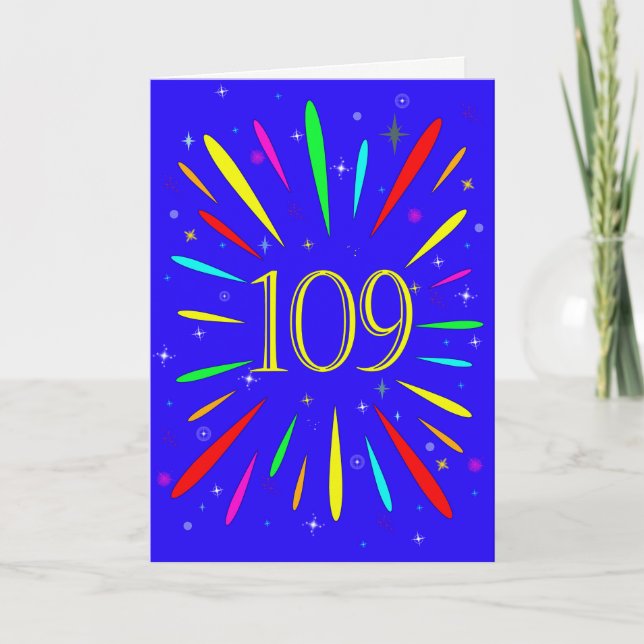 109. Geburtstagskarte Karte (Vorderseite)