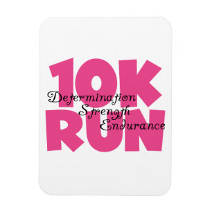 10.00 Uhr Laufen rosa Sportlauf Magnet