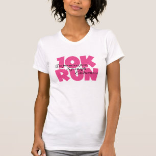 10.00 Uhr Laufen rosa Sportlauf T-Shirt