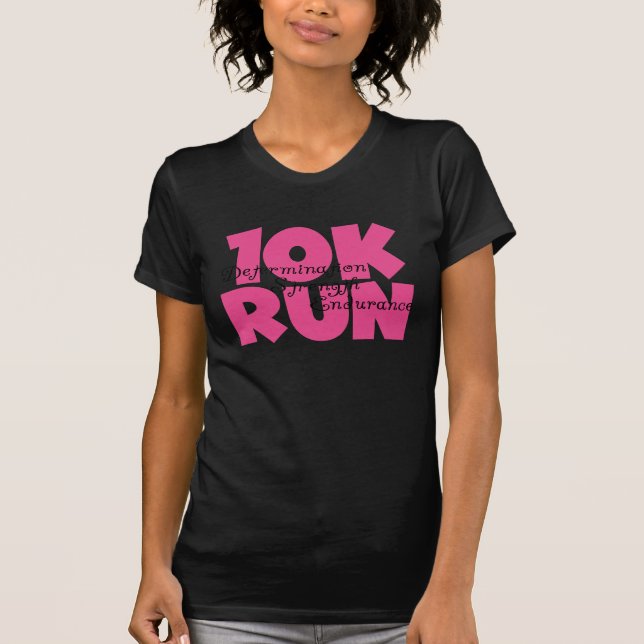 10.00 Uhr Laufen rosa Sportlauf T-Shirt (Vorderseite)