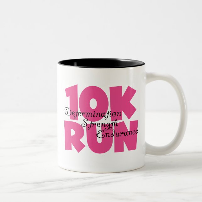 10.00 Uhr Laufen rosa Sportlauf Zweifarbige Tasse (Rechts)