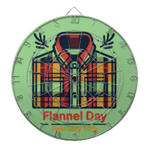 10.02. - Flannel Day Dartscheibe