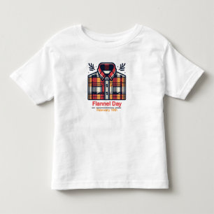 10.02. - Flannel Day Kleinkind T-shirt