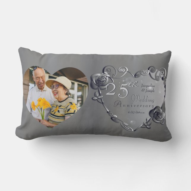 10.11.20.25.70 Jubiläum der Hochzeit Lendenkissen (Vorderseite)