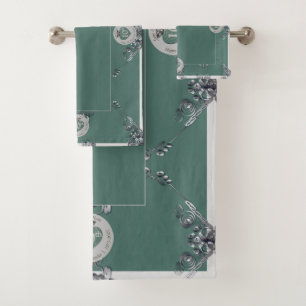 10.11.20.25.70. Silvery Gray Badhandtuch Set