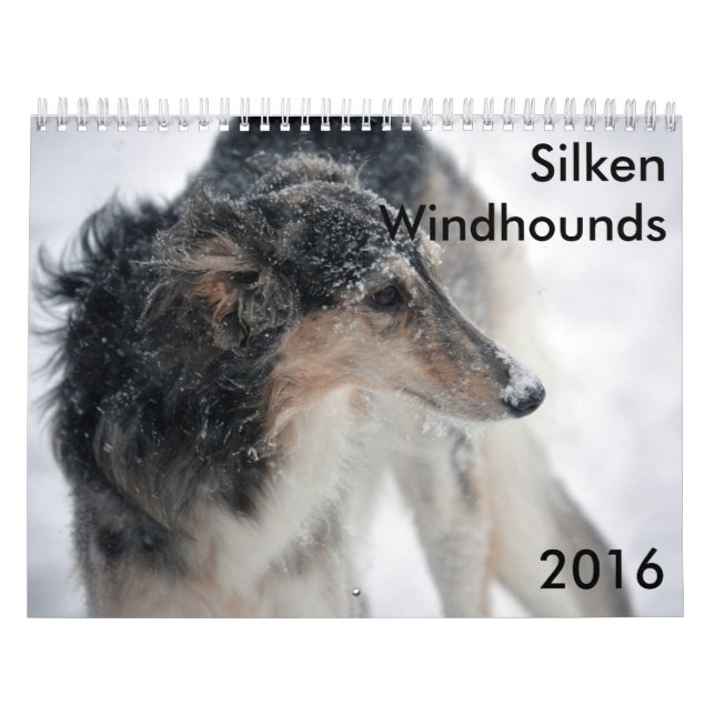 10 2016 seidener Windhounds Kalender (Titelbild)