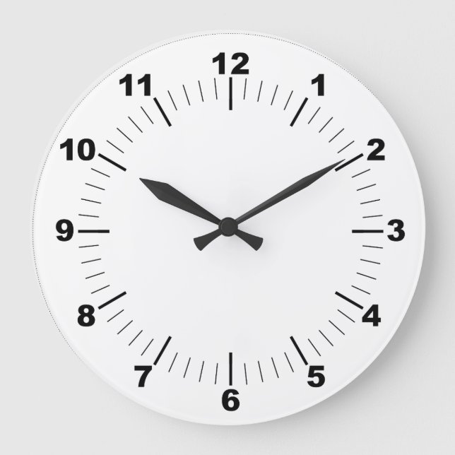10,75" Runde Acrylwand-Uhr Große Wanduhr (Vorderseite)