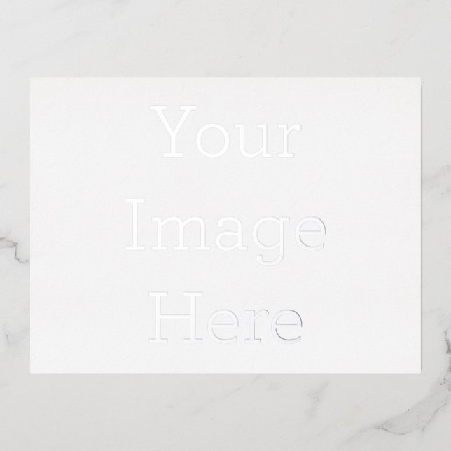 Gestalte deine eigene 10,8cm x 14,2cm Folien Postkarte (Vorderseite)