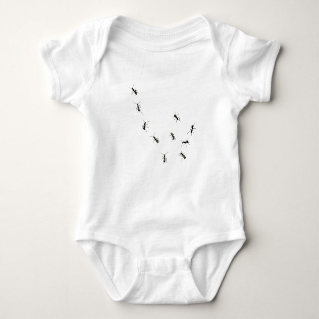 10 Ameisen Baby Strampler (Vorderseite)