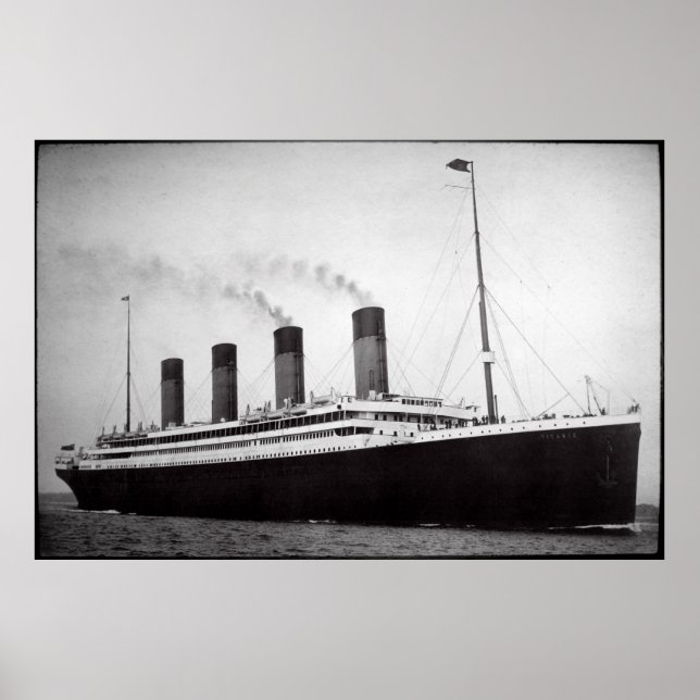 10. APRIL 1912 TITANISCHE ABTEILE VON SOUTHAMPTION POSTER (Vorne)
