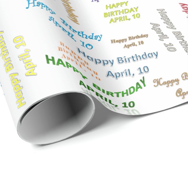 10. April Geschenkpapier (Rolleneckpunkt)