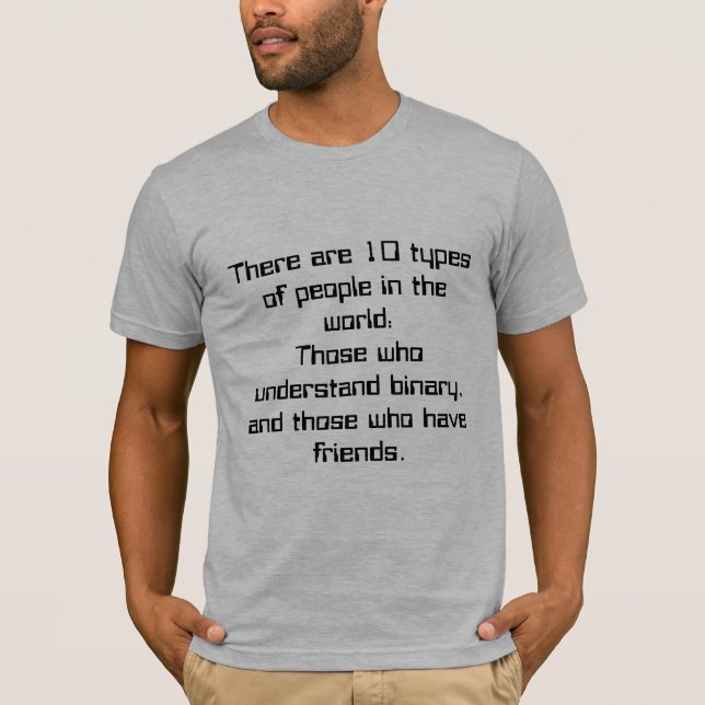10 Arten Leute T-Shirt (Vorderseite)