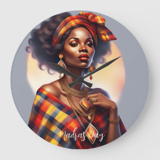 10. Ausgabe des Madras Day - Begrenzte Ausgabe #3 Große Wanduhr