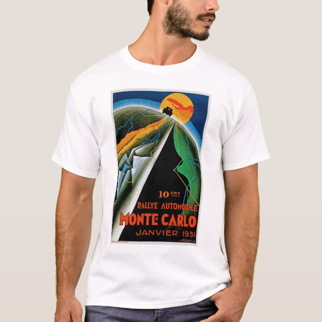 10. Automobil-Kundgebungsde Monte Carlo T-Shirt (Vorderseite)