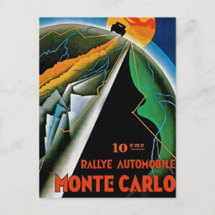 10. Automobile Kundgebung de Monte Carlo Postkarte