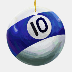10 Ball Keramikornament