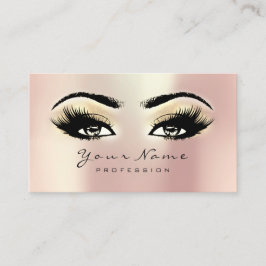 10 Beauty Salon Loyalty Card Makeup Rose Lashes Treuekarte