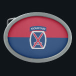 10. Bergabteilung Ovale Gürtelschnalle<br><div class="desc">10. Gebirgsabteilung patriotische militärische Patch. Besuchen Sie unser Geschäft,  um mehr großartige patriotische militärische Entwürfe und hochwertige patriotische Geschenkideen zu finden.</div>