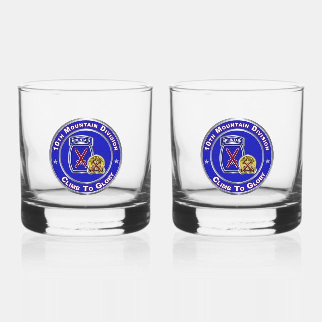 10. Bergabteilung Whiskyglas (Vorderseite)
