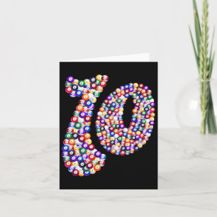 10 bestehend aus Billardtisch Karte