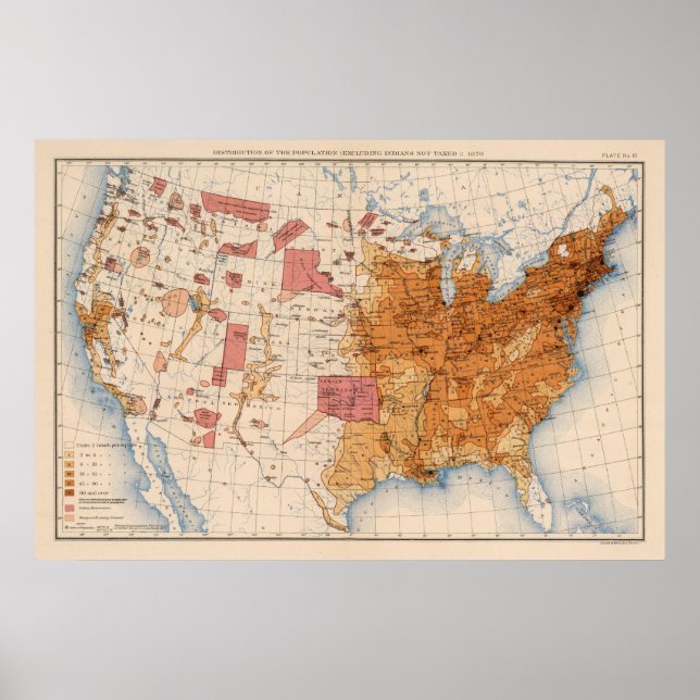 10 Bevölkerung 1870 Poster (Vorne)