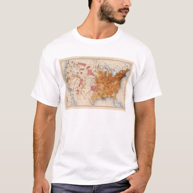 10 Bevölkerung 1870 T-Shirt (Vorderseite)