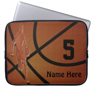 10 bis 15 Zoll Basketball-Laptop-Kasten NAME, ZAHL Laptopschutzhülle