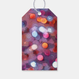 10 Bokeh Geschenk Tags Plum Violet Blake Lights Geschenkanhänger