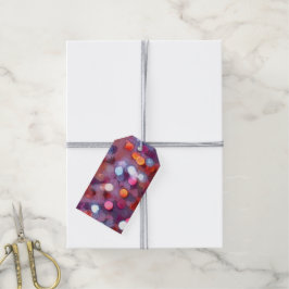 10 Bokeh Geschenk Tags Plum Violet Blake Lights Geschenkanhänger