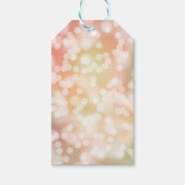 10 Bokeh-Geschenketiketten, Blütenrot, pinkfarbene Geschenkanhänger