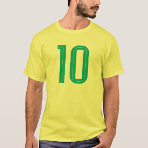 10 Brasilien Fußball (grün) T-Shirt