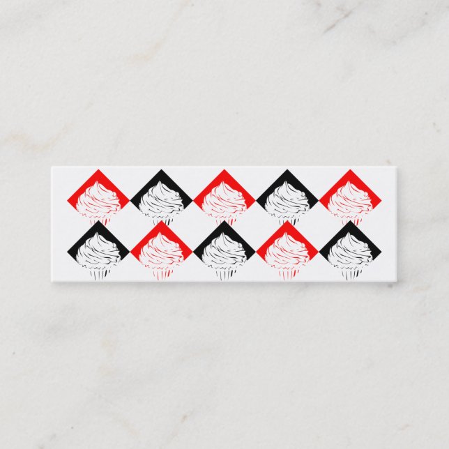 10 Briefmarke Cupcake-Karte Treuekarte (Vorderseite)