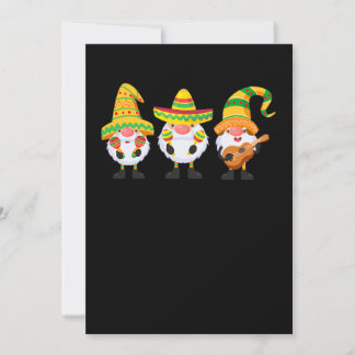 10.Cinco de Mayo Three Mexican Gnomen Gnome Save The Date