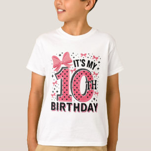 10. Coquette Geburtstagskarte 10 Jahre altes Mädch T-Shirt
