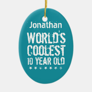 10. Das coolste 10-Jährige aquamarine M02 der Keramikornament