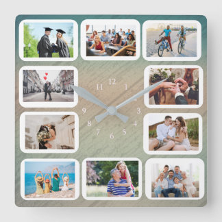 10 Die einzige Uhr, die Ihren Eltern je gehören wi Quadratische Wanduhr