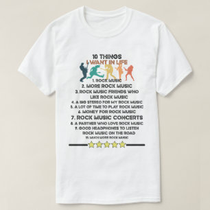 10 Dinge, die ich in Livemusik Gewollt habe T-Shirt