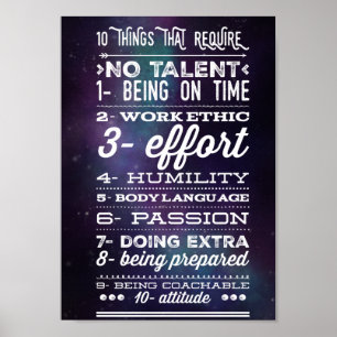 10 Dinge, die kein Talent erfordern Poster