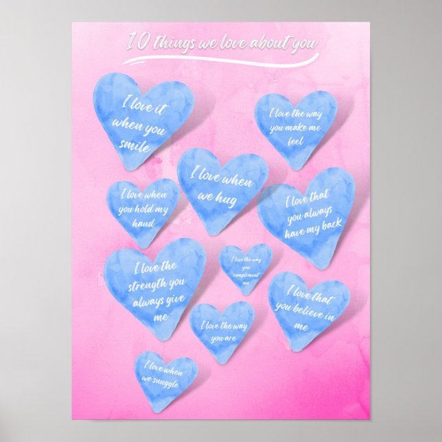 10 Dinge, die wir über Sie Liebe Poster (Vorne)