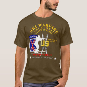 10. Division Ski Warfare Ski Combat Wint T-Shirt