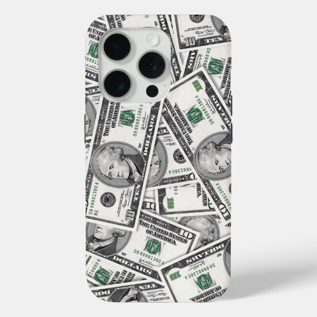 10-Dollar-Schein-Geldmuster Case-Mate iPhone Hülle (Rückseite)