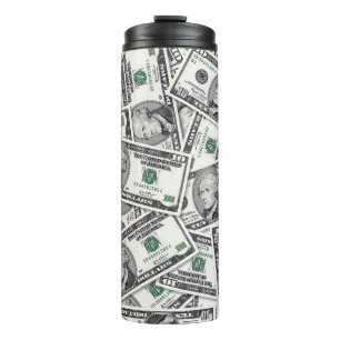 10-Dollar-Schein-Geldmuster Thermosbecher