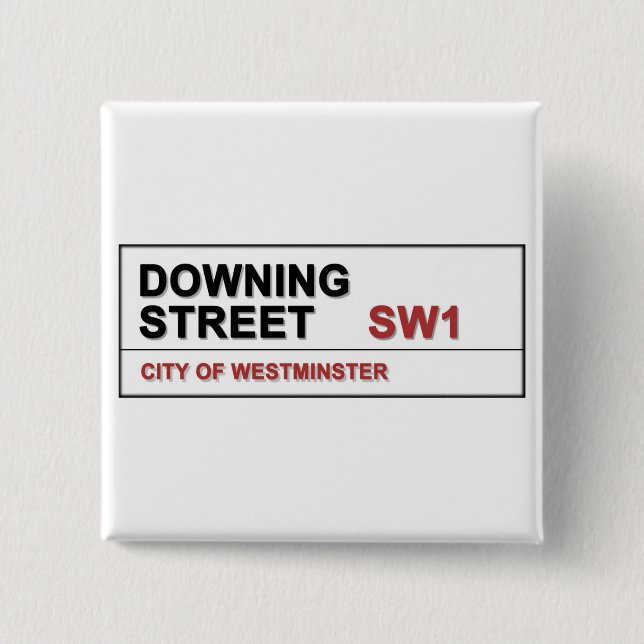 10 Downing Street London England Button (Vorderseite)