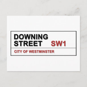 10 Downing Street London England Postkarte