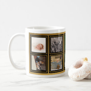 10 Familien-Foto-Collage kundenspezifisches Tasse